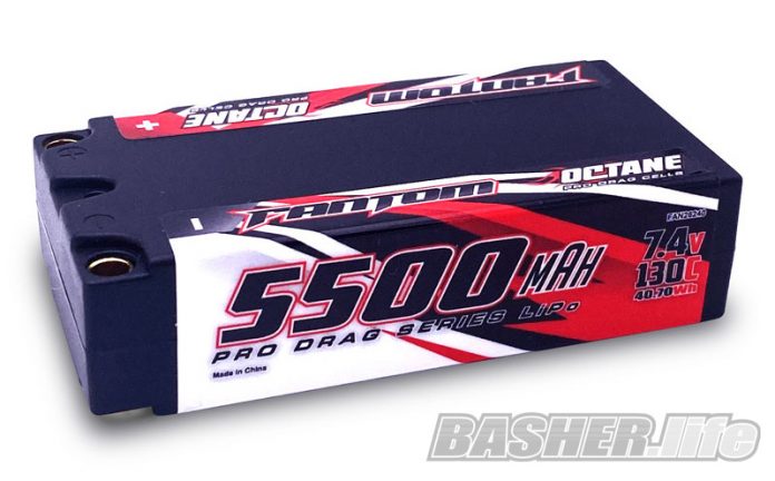 5000MAH, 130C, 7.4V, 2-CELL, OCTANE PRO DRAG SERIES LIPO